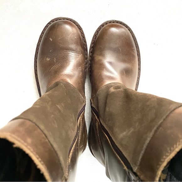 SOLD!!  FLY London Leather Mid Boot- Flee-Olive/Sludge EU 36, US 5.5 - Picture 6 of 11